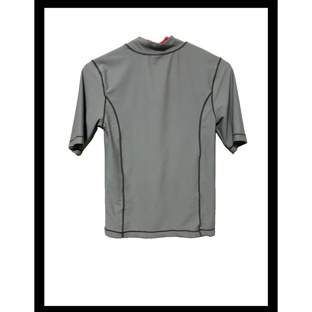 Mossimo Supply Co Boys Gray Octopus Rash Guard Swim Shirt Size Large 12/14